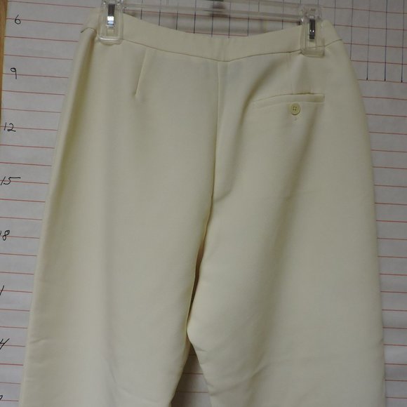 RALPH LAUREN, woman's petite slacks, sz 10P white - Picture 7 of 12
